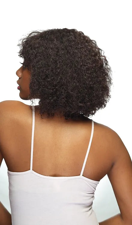 SHORT CURLEY BLACK WIG H5029