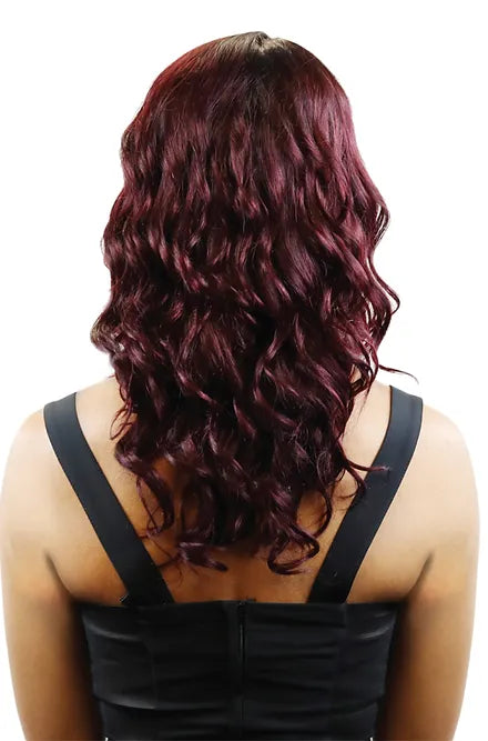 MAROON WAVY WIG H2024