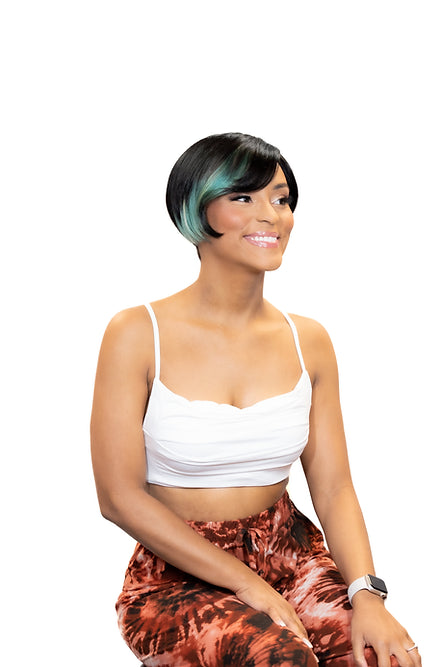 WIG 100%HH SIDE HIGH-LITE 'VEE'