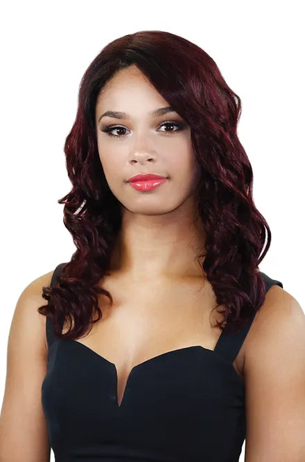 MAROON WAVY WIG H2024