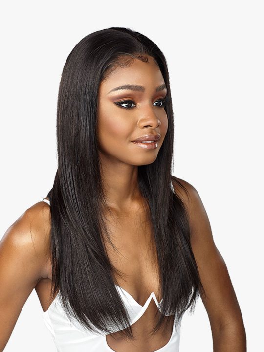 12A NATURAL STRAIGHT 24″ 12A Bundle Hair Lace Wig with Euro Deep style