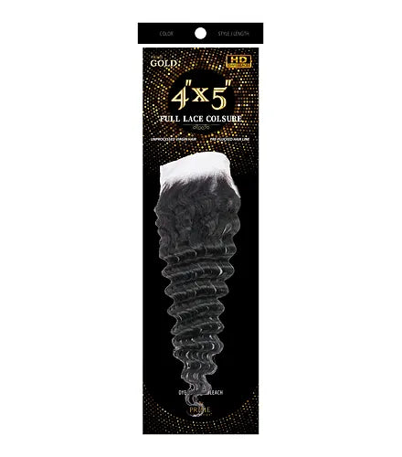 HH PRIME GOLD 4X5 LACE CLOSURE CURLY