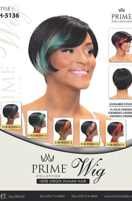 WIG 100%HH SIDE HIGH-LITE 'VEE'