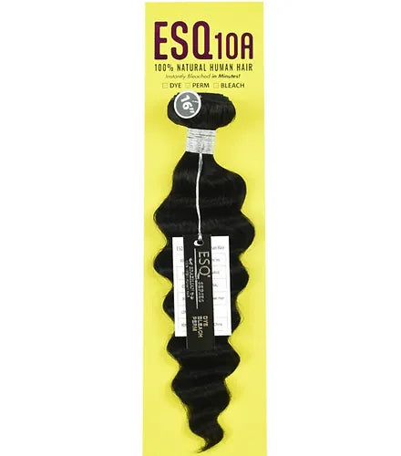 100% Unprocessed Brazilian Human hair ESQ 10A CURLY/WAVY