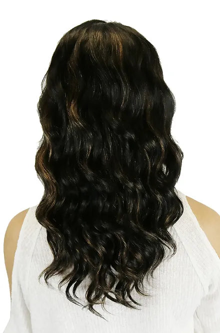 BLACK CURLY WIG H3024