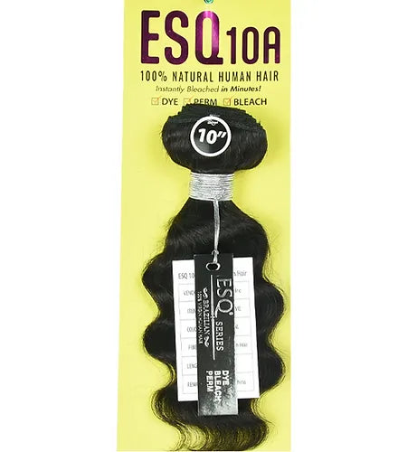 100% Unprocessed Brazilian Human hair ESQ 10A CURLY/WAVY