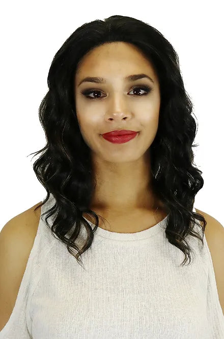 BLACK CURLY WIG H3024