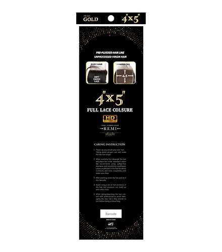 #613 4X5 CLOSURE PRIME GOLD