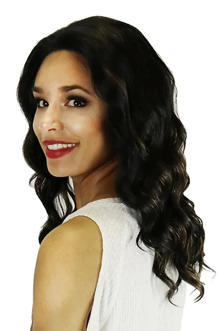 BLACK CURLY WIG H3024