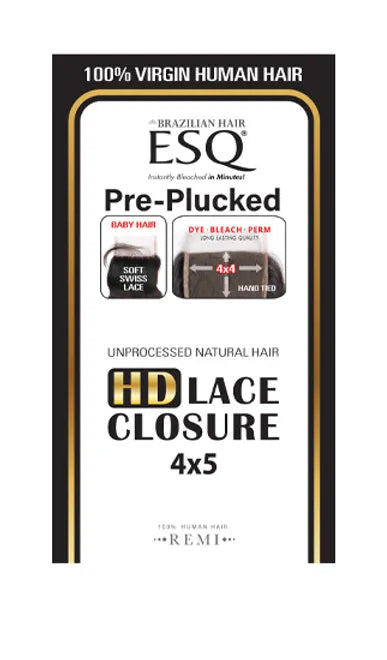 HH ESQ10A 4X5 HD LACE CLOSURE