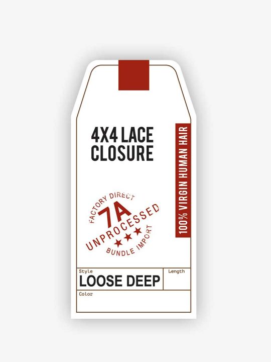 7A 4X4 LACE CLOSURE – LOOSE DEEP