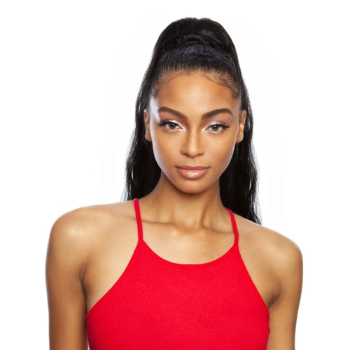 Mane Concept Human Hair Blend Ponytail Mega Wrap N Tie MBWNT01 Body Wave Wnt 32"