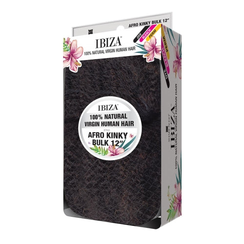 Milky Way Natural Virgin Human Hair Braids Ibiza Afro Kinky Bulk 12"