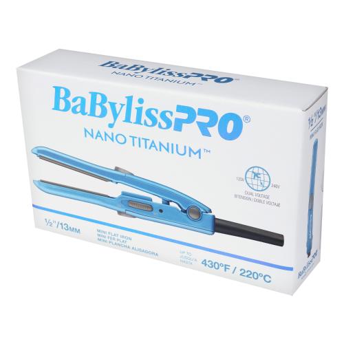 Babyliss Pro Nani Titanium Mini Flat Iron 1/2"
