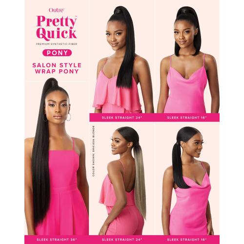 Outre Wrap Ponytail Pretty Quick Sleek Straight 24"