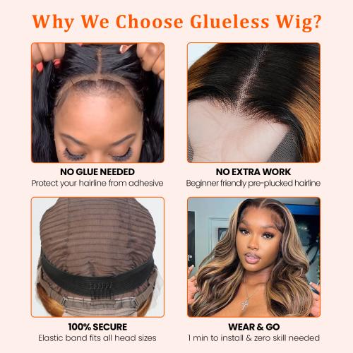 UpScale 100% Human Hair Pre Plucked 13x4 Lace Frontal Wig Wavy Bob 14"
