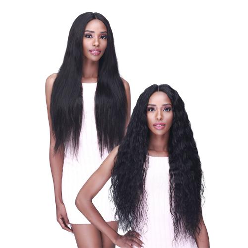 Bobbi Boss Bundle Unprocessed Human Hair 5" Hand-Tied HD Lace Part Closure Wet N Wavy Spanish Wave(10"-16")