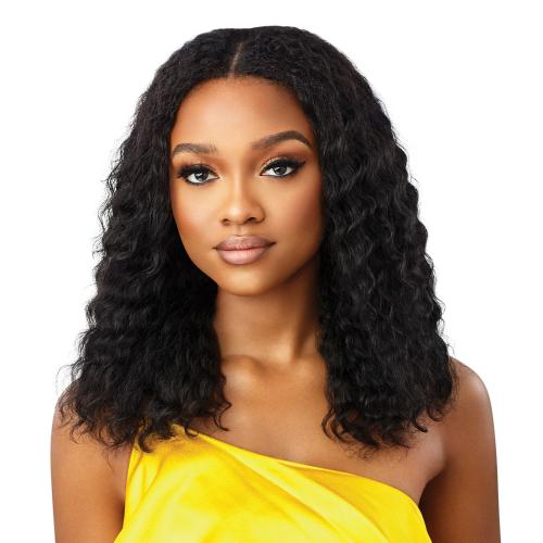 My Tresses Gold Label Unprocessed Human Hair U Part Leave Out Wig HH-Peruvian Wave 18"