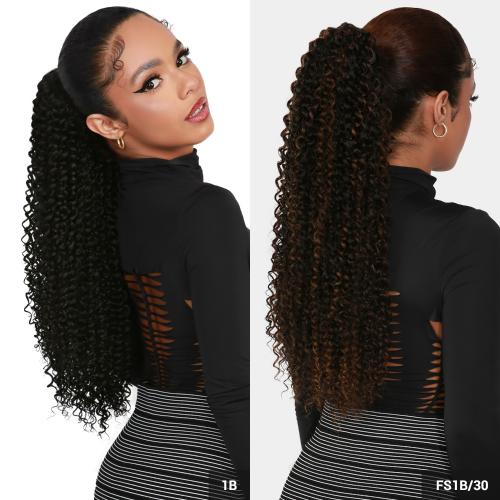 Instant Glitz Synthetic Drawstring Ponytail Spiral Curl 20"