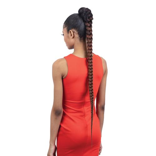 FreeTress Equal Weave Drawstring Ponytail Pre-Stretched Braided Ponytail 38"