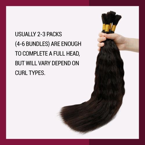 Starlet 100% Virgin Unprocessed Human Braiding Hair Straight Bulk (18"-20")