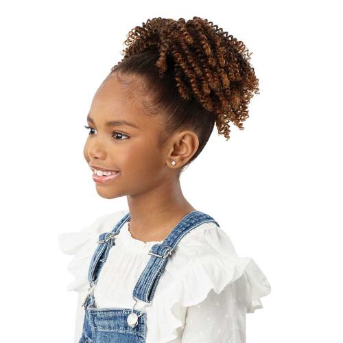 Outre Drawstring Ponytail Lil Looks Springy Coils 8"