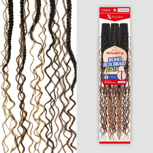 Outre Crochet Braids X-Pression Twisted Up 3X Boho Box Braid 22"