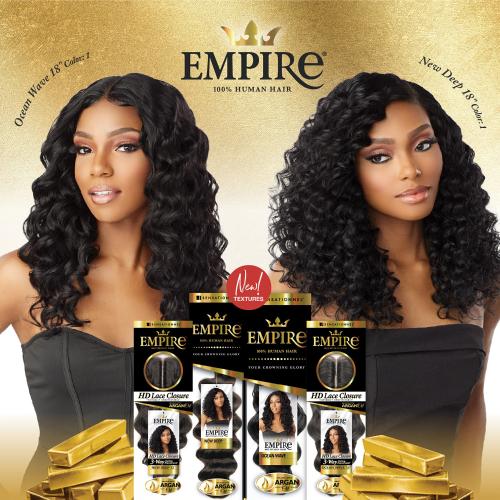 Sensationnel Virgin Human Hair Weave Empire Bundle Ocean Wave (10-18")