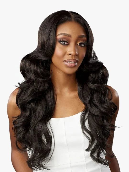 BARE LACE WIG_Y-PART BILANY Natural yaki straight style with little layers.