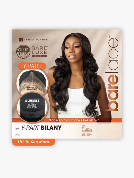 BARE LACE WIG_Y-PART BILANY Natural yaki straight style with little layers.