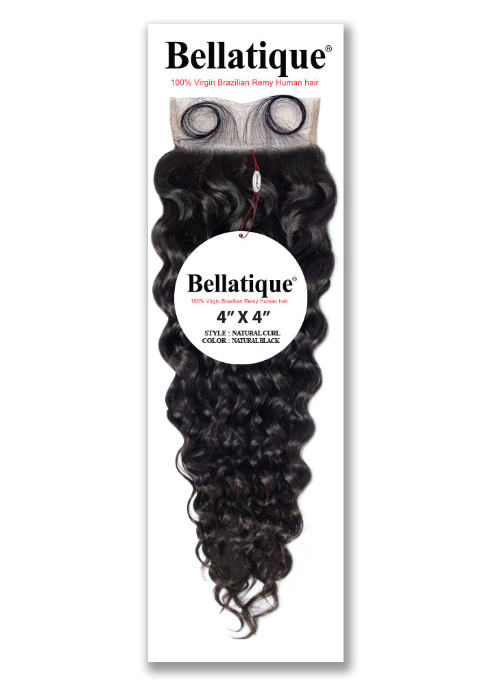BELLATIQUE 4X4 CLOSURE-NATURAL CURL