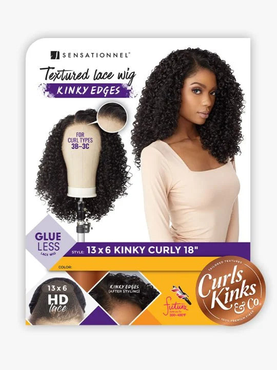 KINKY EDGES 13X6 KINKY CURLY 18″