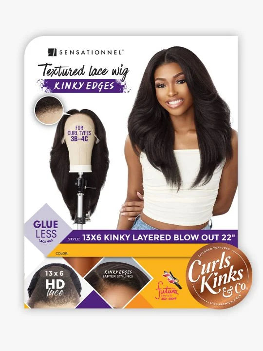 KINKY EDGES 13X6 KINKY LAYERED BLOW OUT 20″