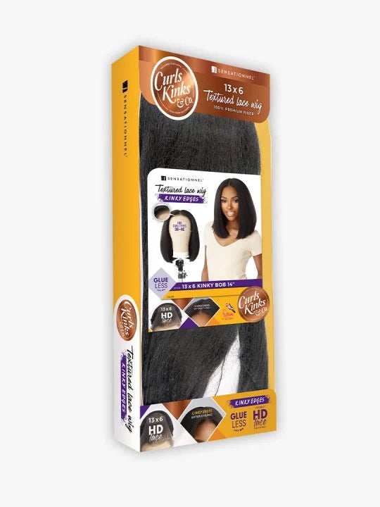 KINKY EDGES 13X6 KINKY BOB 14″