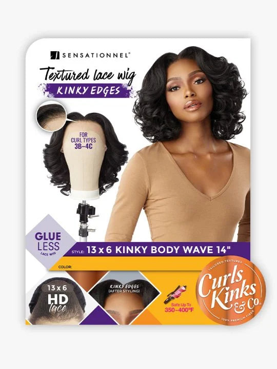 KINKY EDGES 13X6 KINKY BODY WAVE 14″