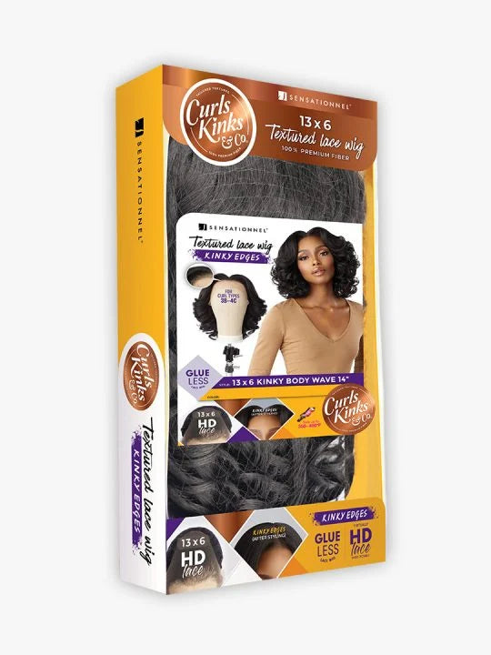 KINKY EDGES 13X6 KINKY BODY WAVE 14″