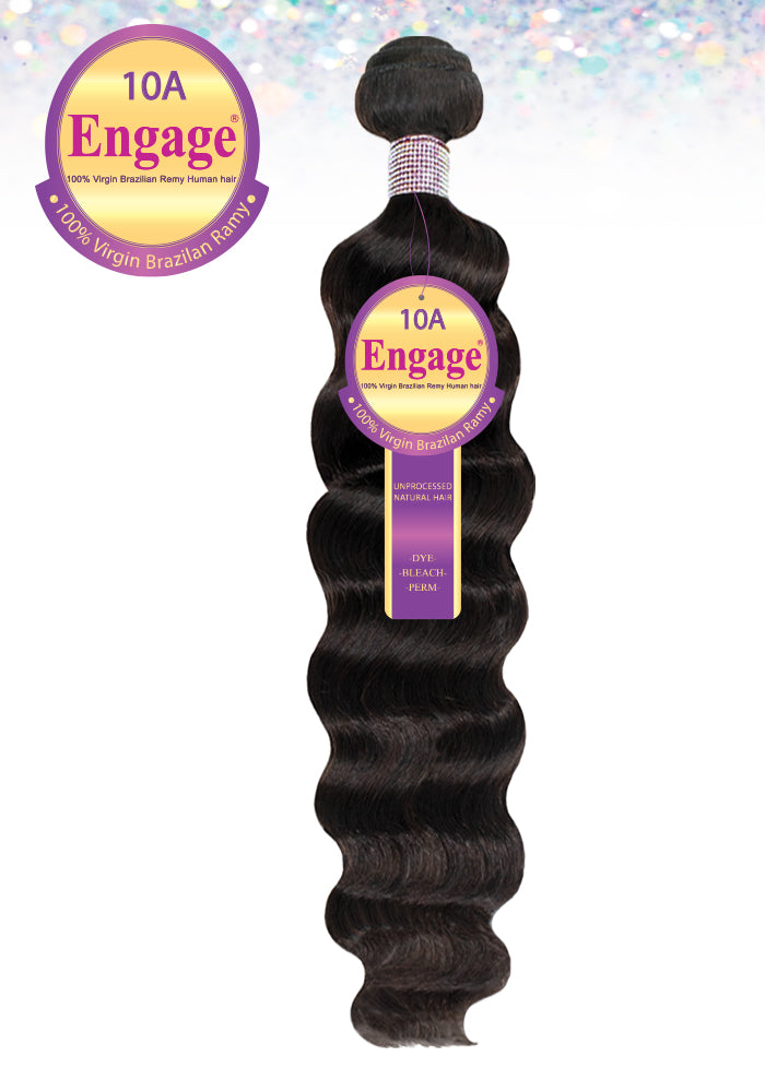 ENGAGE-DEEP WAVE 100% VIRGIN BRAZILIAN REMY HUMAN HAIR
