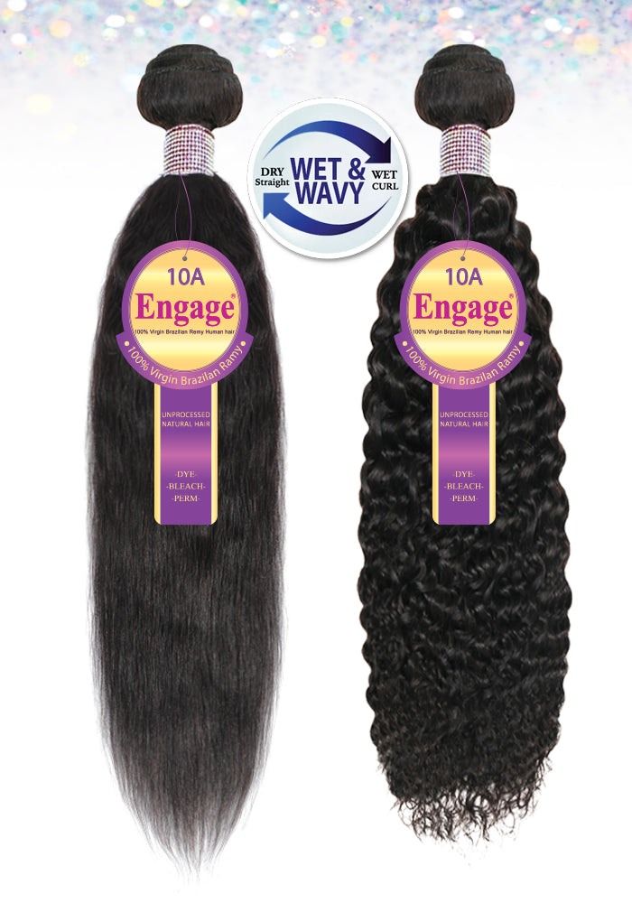 ENGAGE-WET&WAVY BOHEMIAN CURL 100% VIRGIN BRAZILIAN REMY HUMAN HAIR