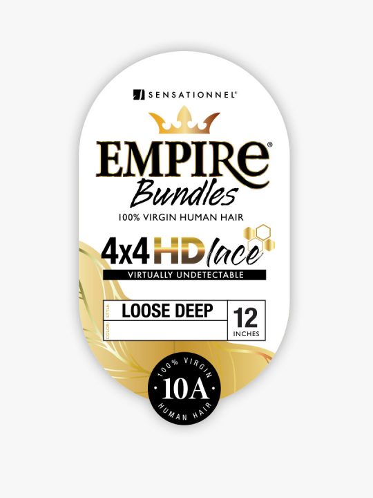 EMPIRE BUNDLES 4×4 HD CLOSURE LOOSE DEEP 12″