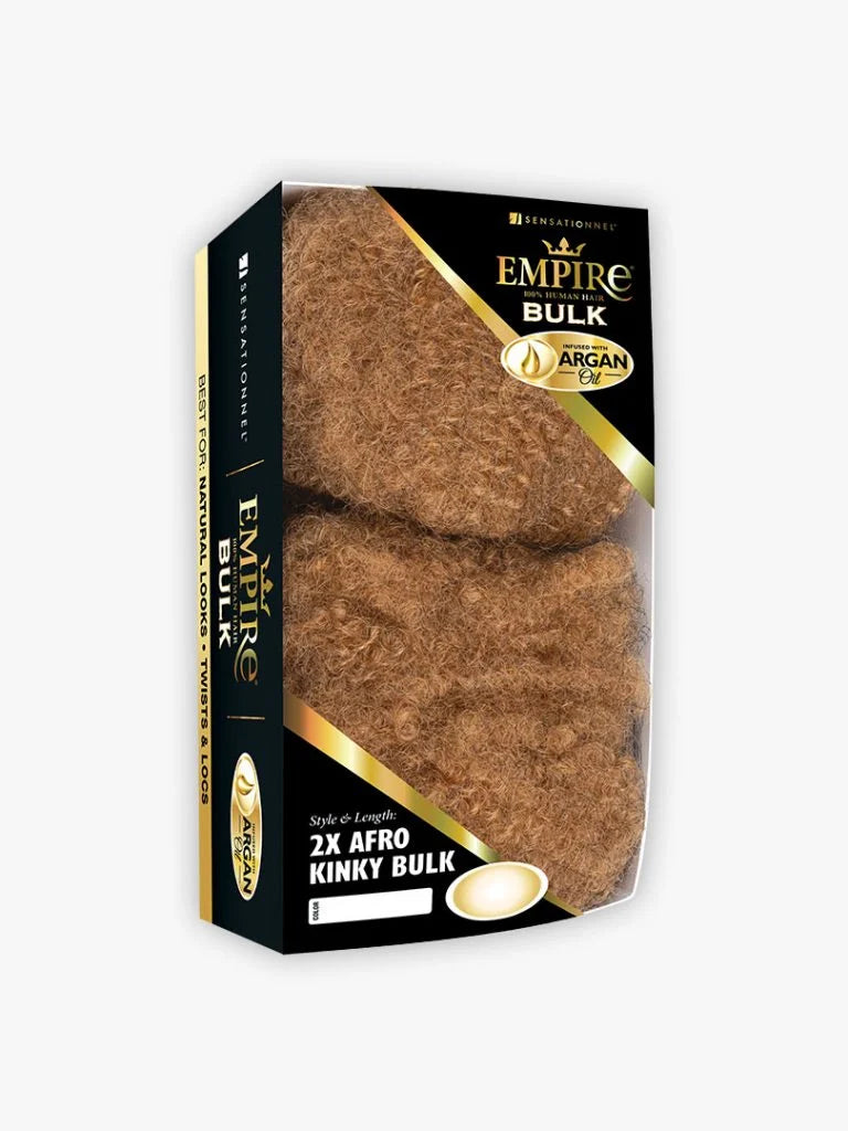 EMPIRE 2X AFRO KINKY BULK Afro Kinky Bulk made with 100% Human Hair.