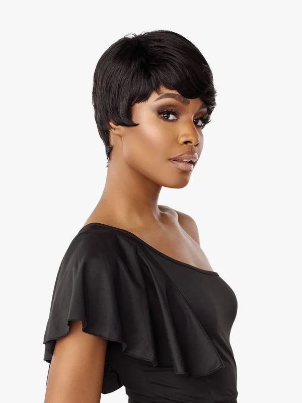 Sensationnel DENIA 100% Human Hair, Empire, Empire wig, Salt&Pepper, Special Gray Colors, Trendy Natural Look