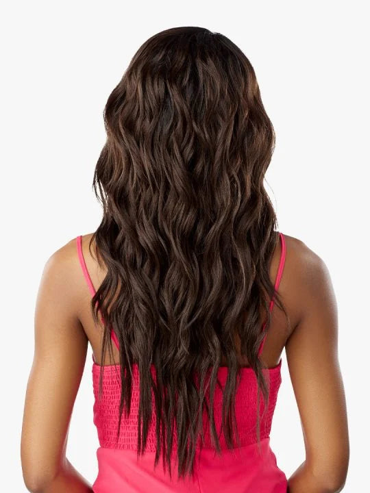 Sensationnel IWD 16 ½ wig, 100% Premium Fiber, Drawstring cap, Half Wig, Heat Resistant Fiber, Instant Drawstring, Ponytails, Updo