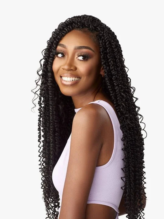 LULUTRESS BOHO PASSION TWIST 24″ Passion twist with boho curls on the sides.