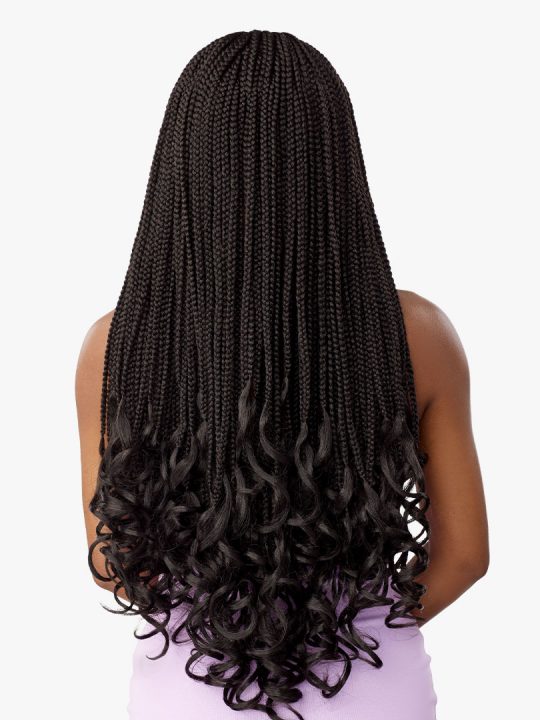 3X BOX FRENCH CURL 24″ Box Braid with round curls at the ends