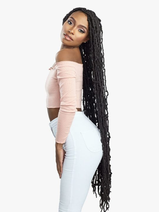 3X DISTRESSED LOCS 40″ Extra-long length distressed locs style