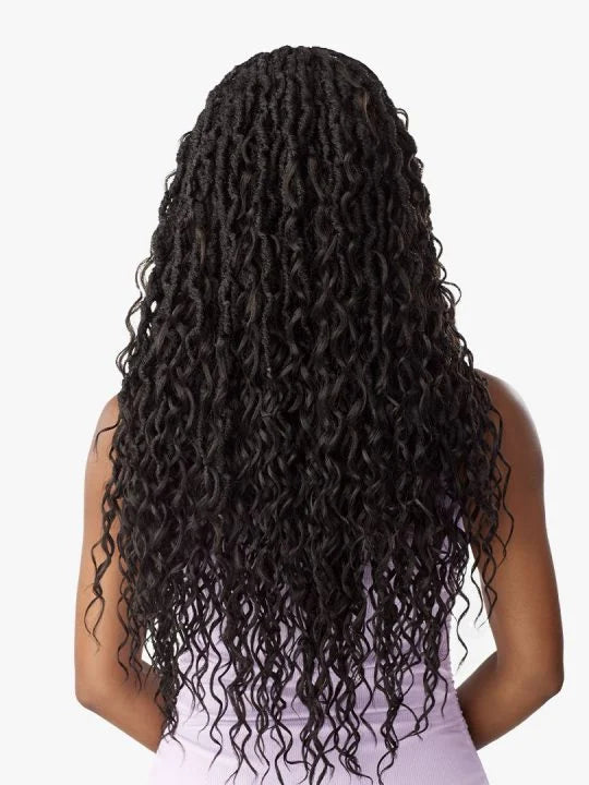 LULUTRESS MERMAID LOCS 24″ Goddess locs with boho curls on the sides.