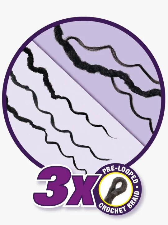 LULUTRESS MERMAID LOCS 24″ Goddess locs with boho curls on the sides.