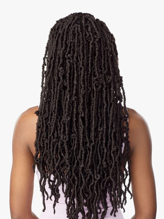3X DISTRESSED LOCS 24″ Distressed faux locs style, more natural-looking finish with texture