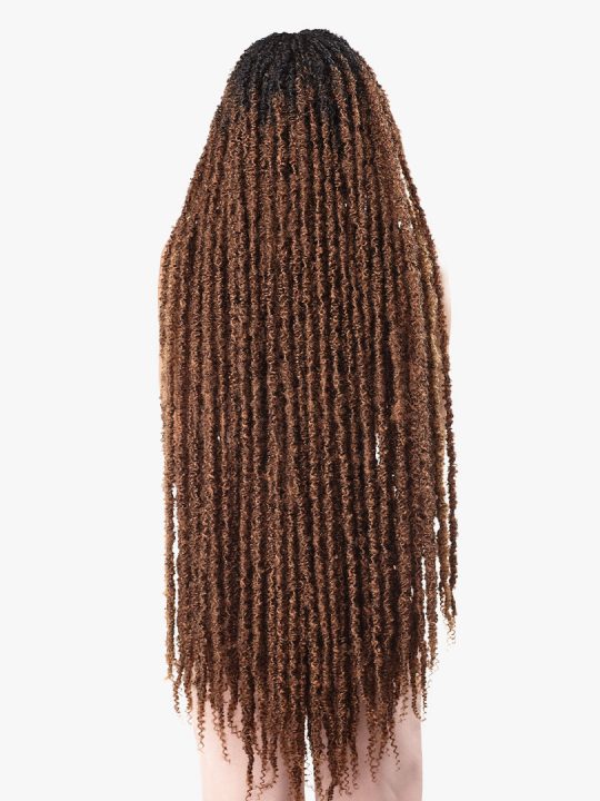 BUTTERFLY LOCS 36″ 36″ Butterfly Locs style with curls sticking out on the edges