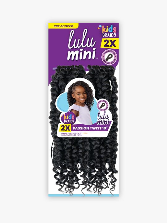 LULU MINI 2X PASSION TWIST 10″ Short Bohemian curly style in 10”